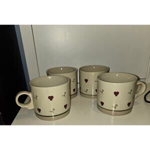 4 Vintage Turn of the Century Jepcor mugs Korea